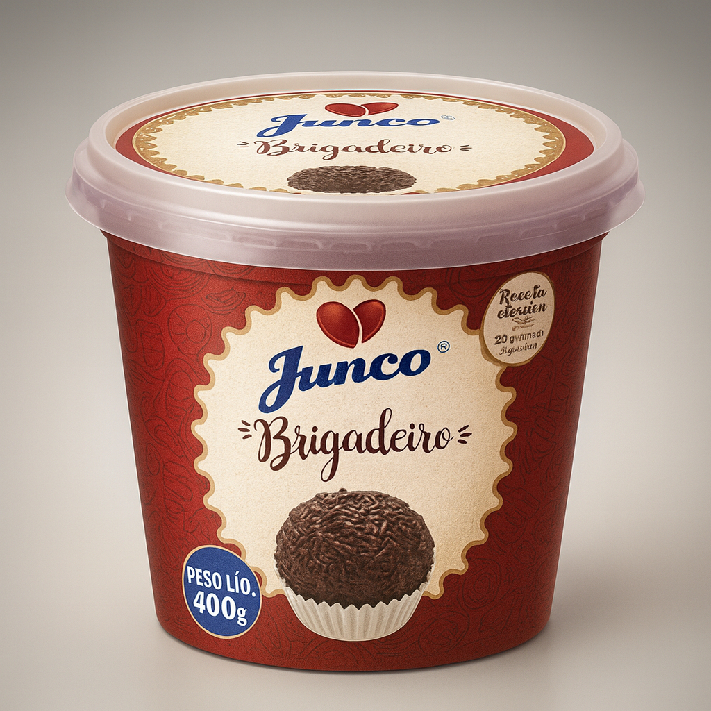 Brigadeiro Chocolate Tradicional 400g Junco em Oferta na Shopee