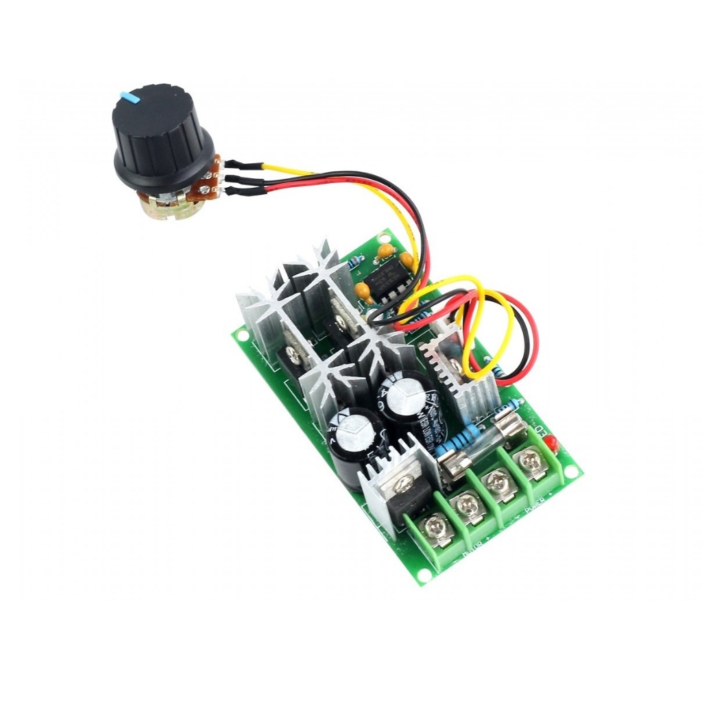 Módulo Dc Pwm 20a 10v A 60v Placa Controladora Velocidade Motor