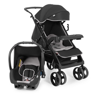 Carrinho De Bebê Berço Com Bebe Conforto Joy Preto e Cinza Tutti Baby em Oferta na Shopee