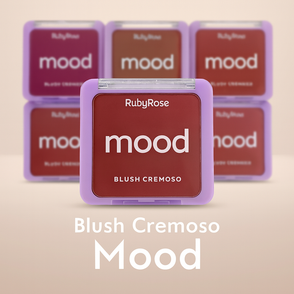 Blush Cremoso Mood Ruby Rose HB-F587 9,4g em Oferta na Shopee