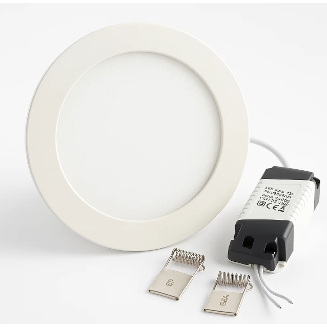 Plafon Redondo de Embutir LED Diversos Tamanhos e Potências