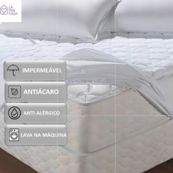 Capa Protetor de Colchão e Travesseiro Impermeável PREMIUM - Silencioso Casal, Queen, King, Solteiro