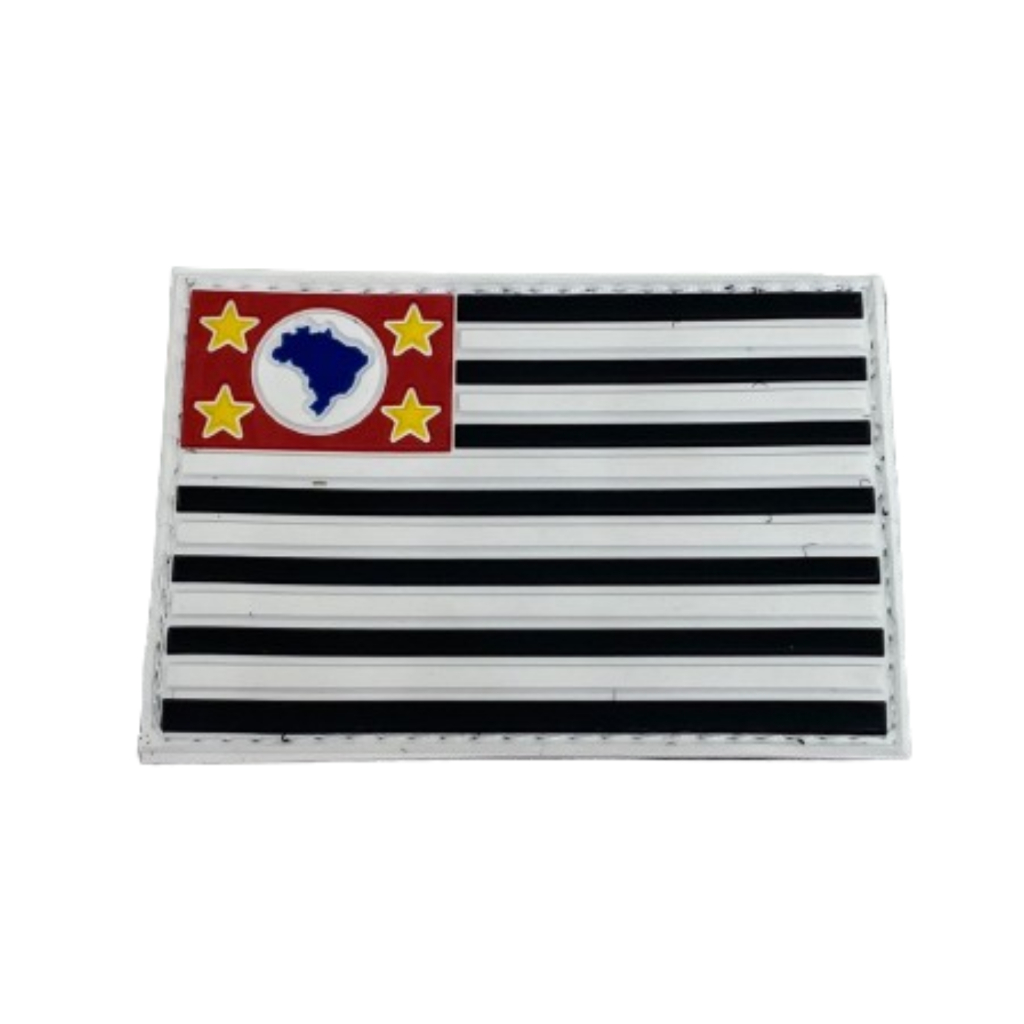 Emborrachado Bandeira Estado de São Paulo – 5,5 x 8 cm – Colorida em Oferta na Shopee