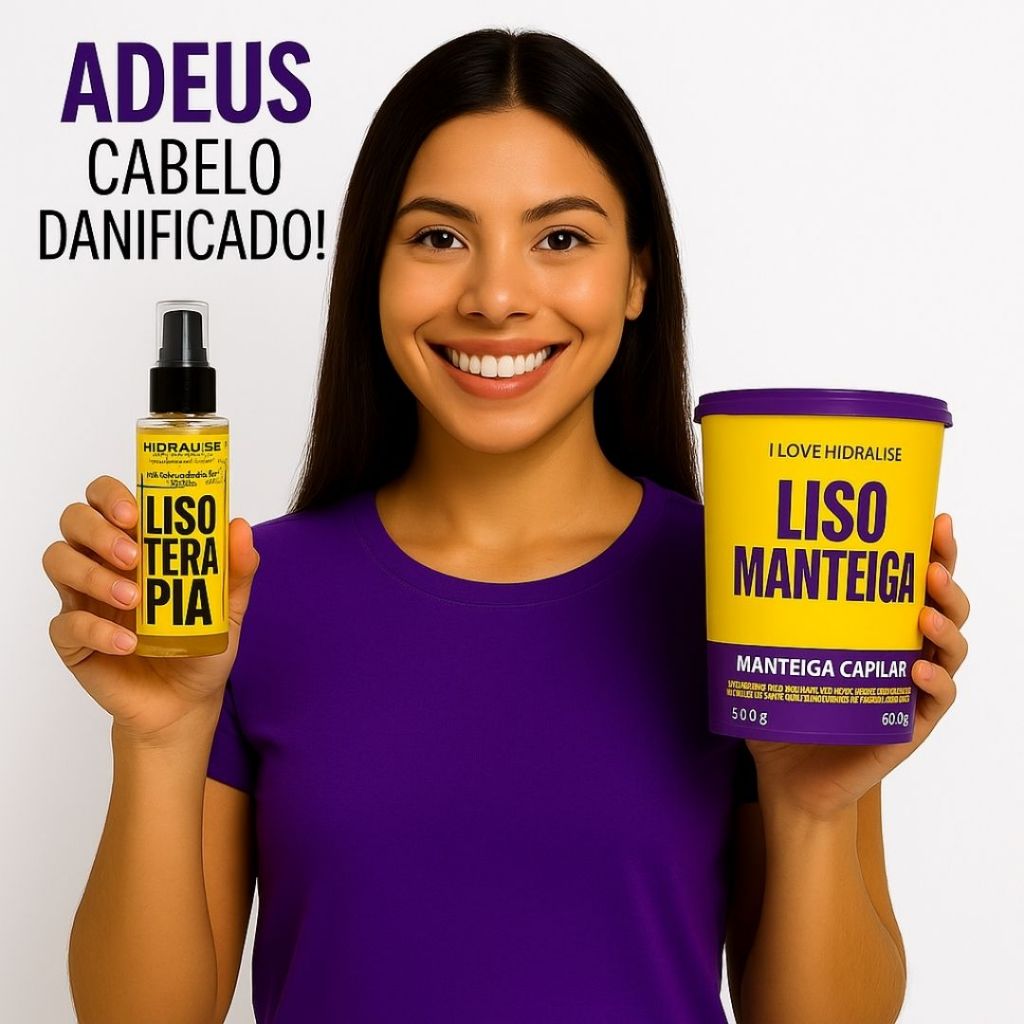 Kit Lisoterapia Manteiga Capilar Manteiga 600g + Óleo Reparador de Pontas 60ml em Oferta na Shopee