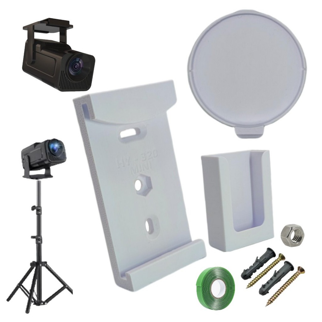 Suporte Projetor Hy320 MINI para Instalar na Parede, Teto ou Tripé MagCubic Salange Transpeed Branco