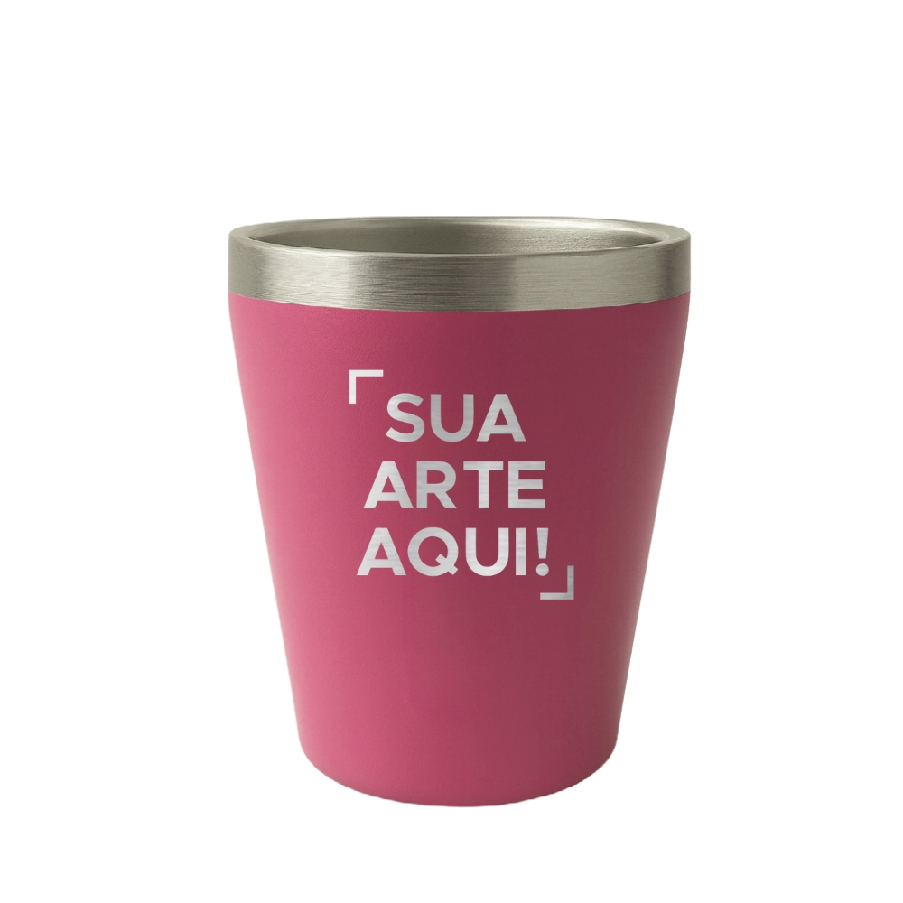 260ML - Copo Térmico Personalizado com Sua Logo/Nome/Sua Identidade – Gravação a Laser Ideal para Brindes corporativos em Oferta na Shopee