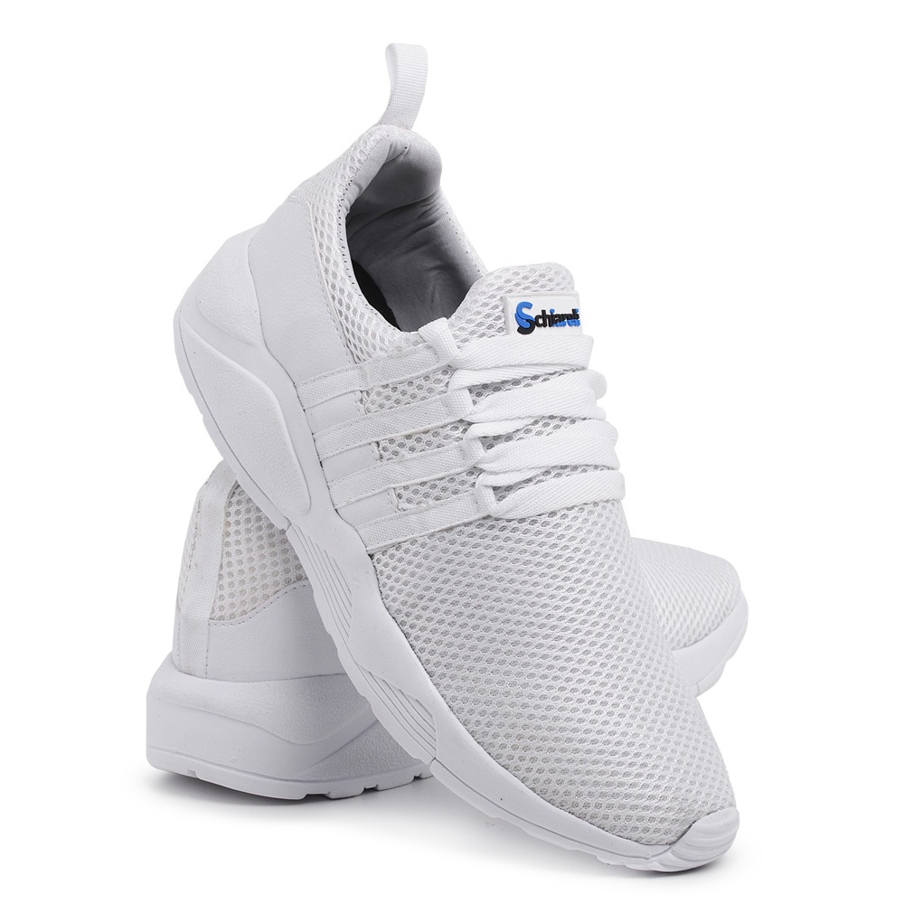 Tênis Esportivo 490 Branco Academia Corrida Treino Masculino Schiareli