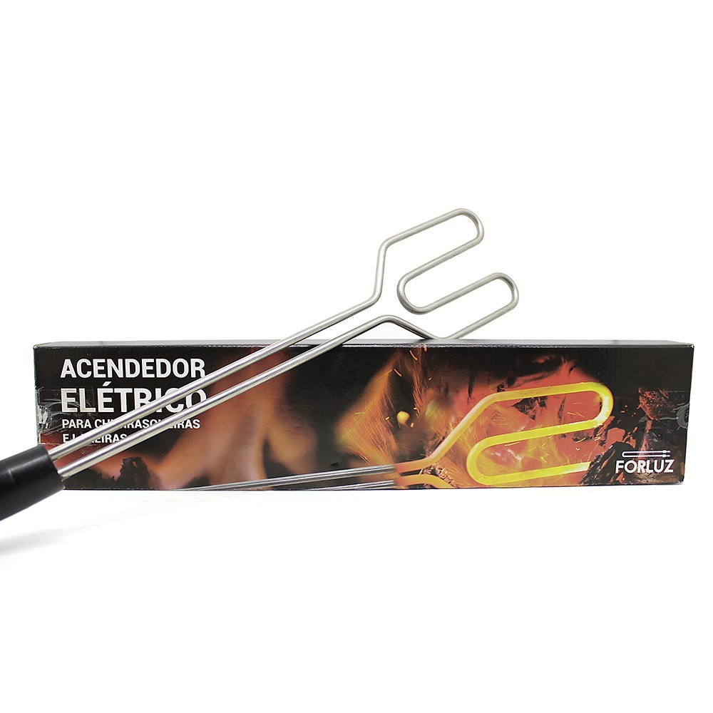 Acendedor de Churrasqueira de Carvão e Lareira Acendedor para Churrasqueira Elétrico 110V e 220V  Envio Imediato
