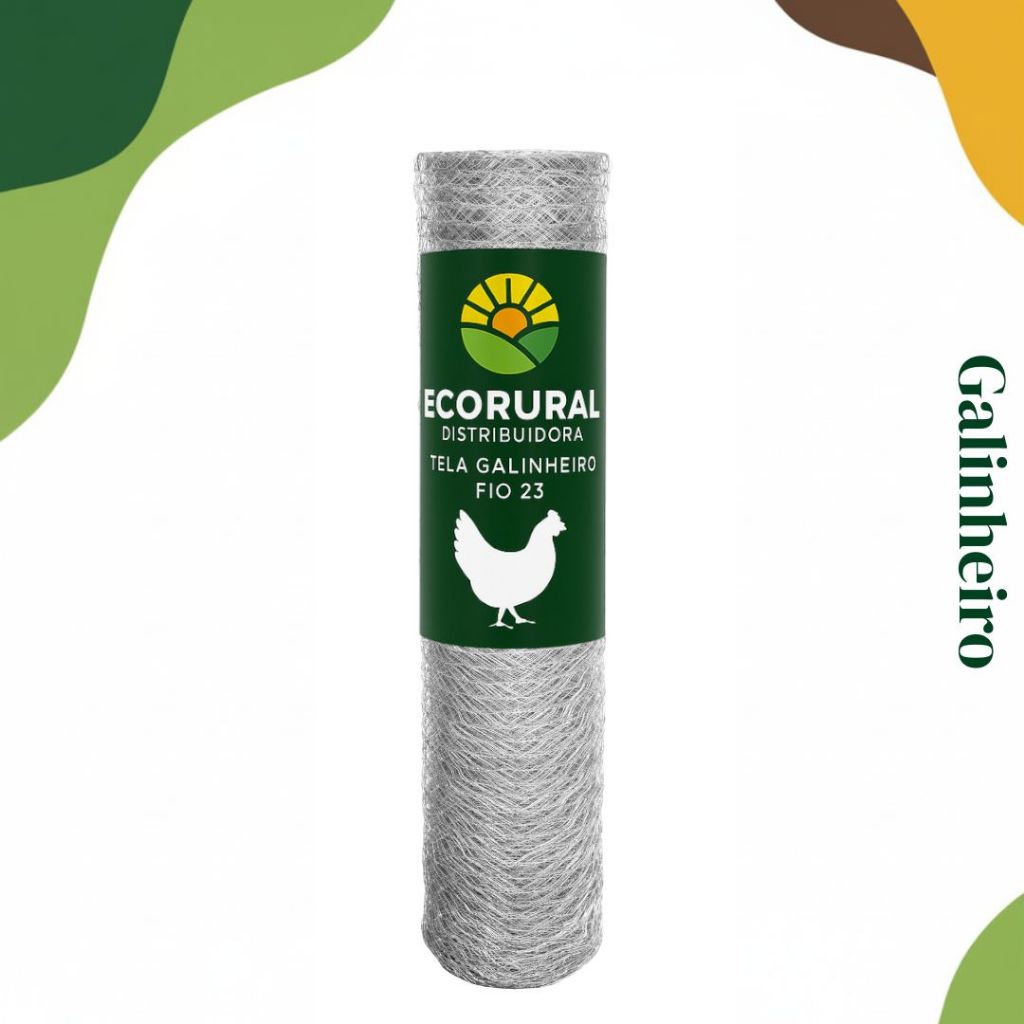 Tela Para Galinheiro 1,50x10m Fio 23 Galvanizada Ideal Para  Cercas e Cercado Para Aves