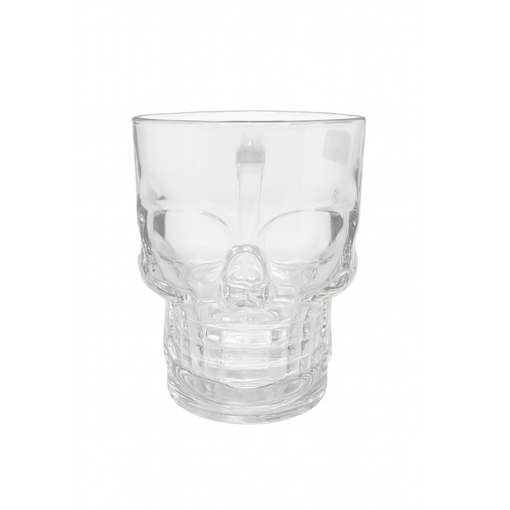 Canecas Copos Gin Chopp Forma Caveira De Vidro 540ml