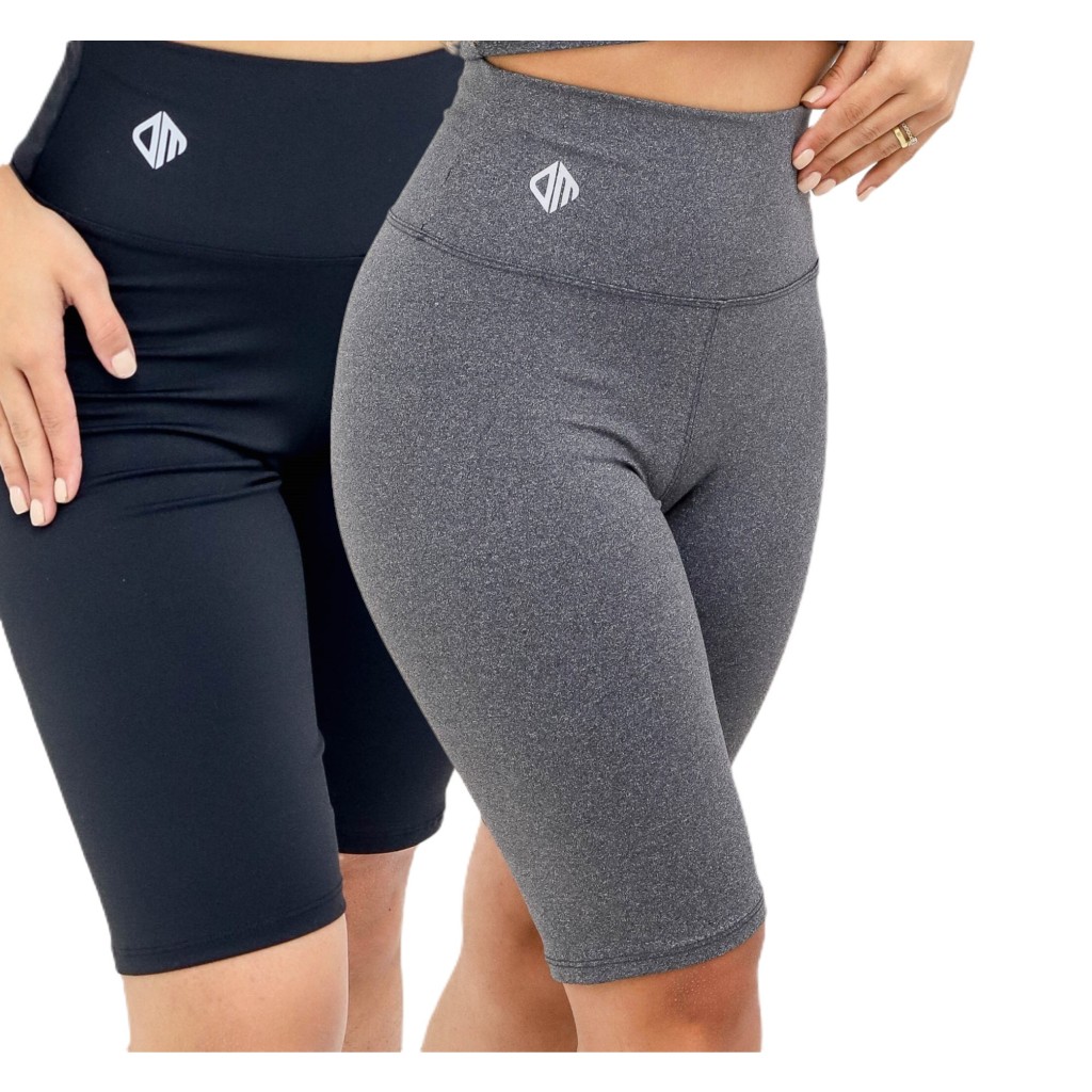 Bermudas Ciclista  Legging feminina , Cintura Alta em Suplex do P ao G3 PLUS SIZE com costura reforçada em Oferta na Shopee