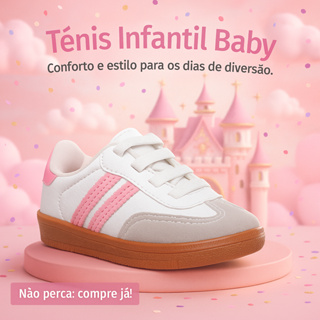 Tênis Baby Menina Rosa Casual Leve – Conforto e Estilo Para os Dias da Sua Princesa - Compre já! em Oferta na Shopee