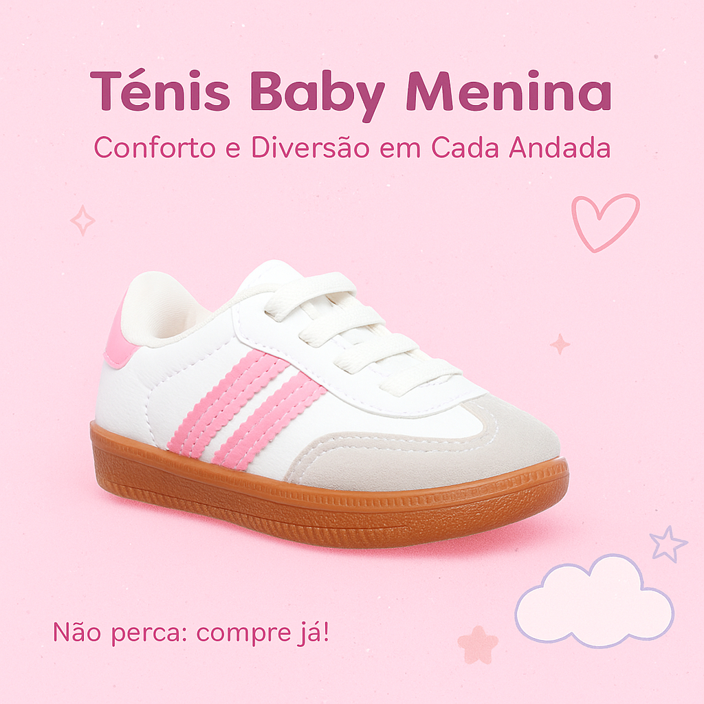 Tênis Rosa Baby Menina – Conforto e Diversão Para os Pés da Sua Filha 20 ao 33 - Compre já! em Oferta na Shopee