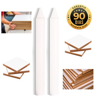 Giz de Cera Branco para Correcao Marcenaria em Oferta na Shopee
