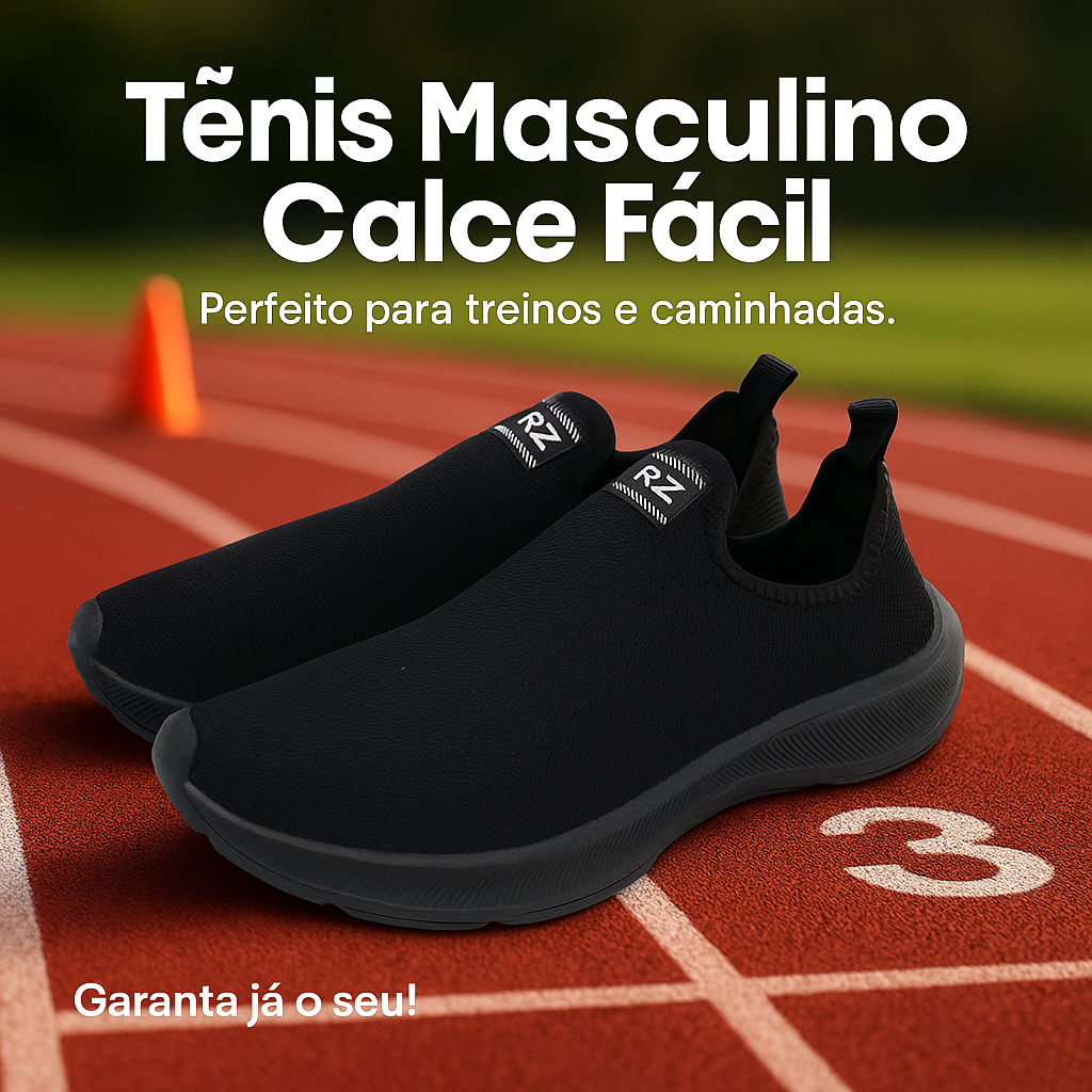 Tênis Ortopédico Masculino Corrida, Caminhada Meia Calce Fácil Esportivo Confortável 34 ao 44