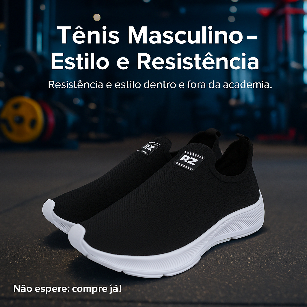 Tênis Meia Masculino Calce Fácil Ortopédico Leve Slip On Casual 34 ao 44 em Oferta na Shopee