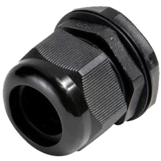 Prensa Cabo 10 a 14mm PG16 Preto Ip68 Nylon Com Vedação Passa Fio - Unidade