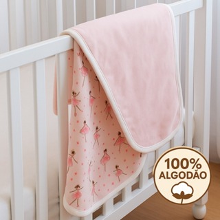 Manta Cueiro Dupla Estampada Baby Bebe 100% Algodão em Oferta na Shopee