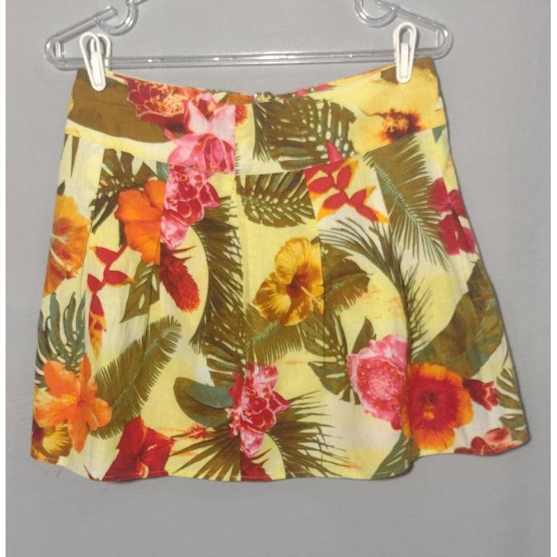Mini Saia Godê em algodão estampa Boho floral P *[VER MEDIDAS NA DESCRIÇÃO]*
