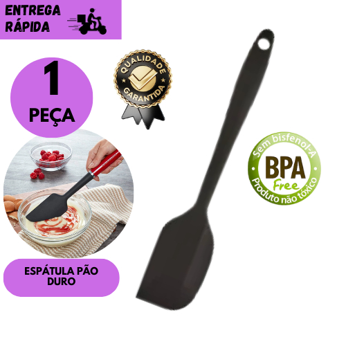 1/2 ou 3 Espátula Pão Duro de Silicone Preta Cozinha Confeitaria Utensílio Resistente Antiadere
