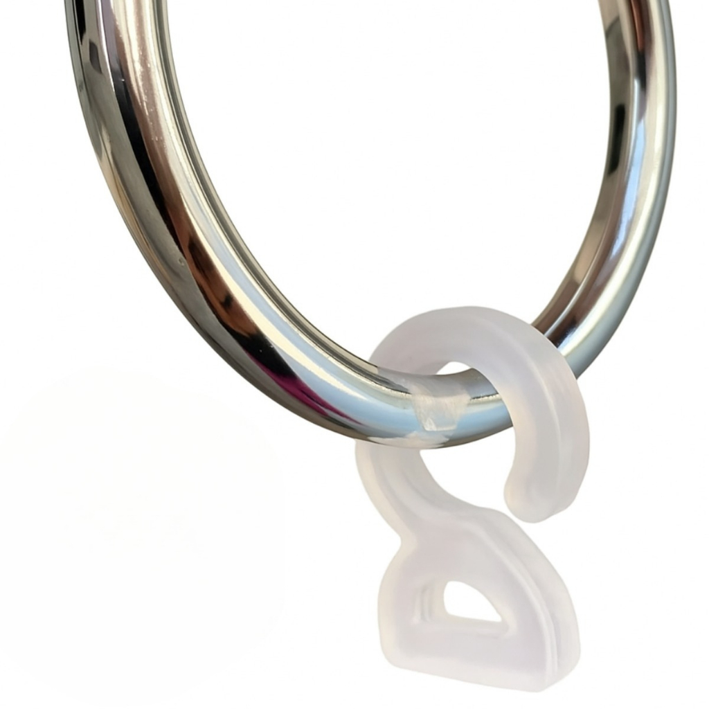 Kit 50 Unidades Ganchos de Cortina Para Argola Ganchinho Branco Pacote Econômico em Oferta na Shopee