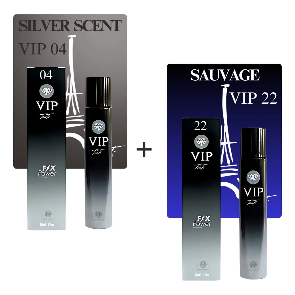 Kit 2 Perfumes | Vip 04 + Vip 22 | Mais Vendidos | Alta Fixacao | Fragrancia