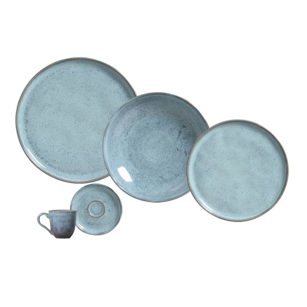 Aparelho De Jantar Bio Breeze 30 Peças Porto Brasil Pratos Azul 6 Pessoas em Oferta na Shopee