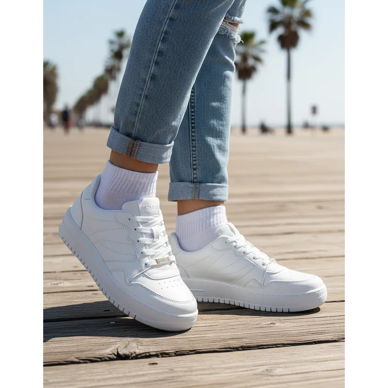 Tênis Feminino Casual Plataforma Vizzano Sola Alta Original - Conforto Elegância Antiderrapante Versátil Casual Original