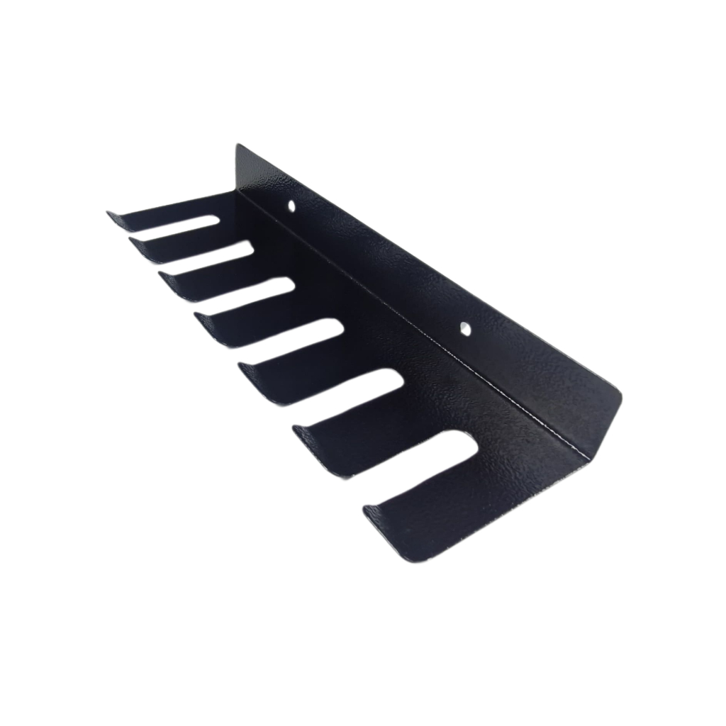 Porta Espeto Preto De Parede 24cm Le Gourmet Para 6 Espetos