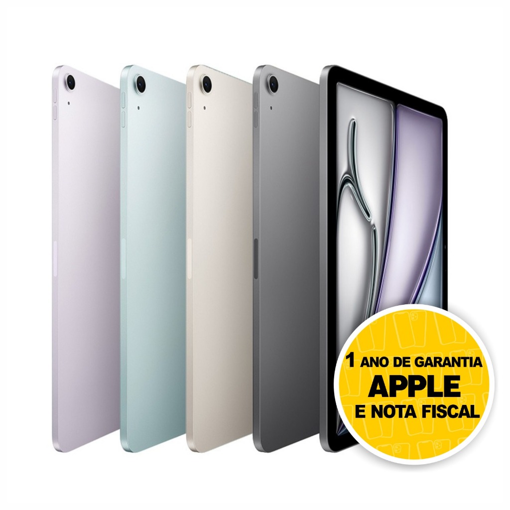 Apple iPad Air 2025 M3 Tela 11 e 13 polegadas Wi-fi 128GB Original Novo Lacrado Garantia Apple 1 Ano
