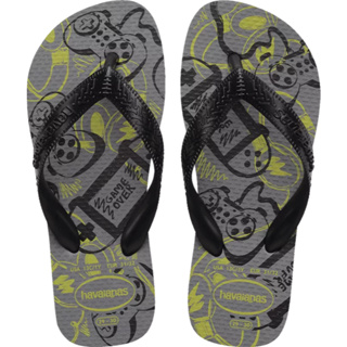 Chinelo Sandália Havaianas Kids  Athletic Original Cinza e Preto Videogame em Oferta na Shopee