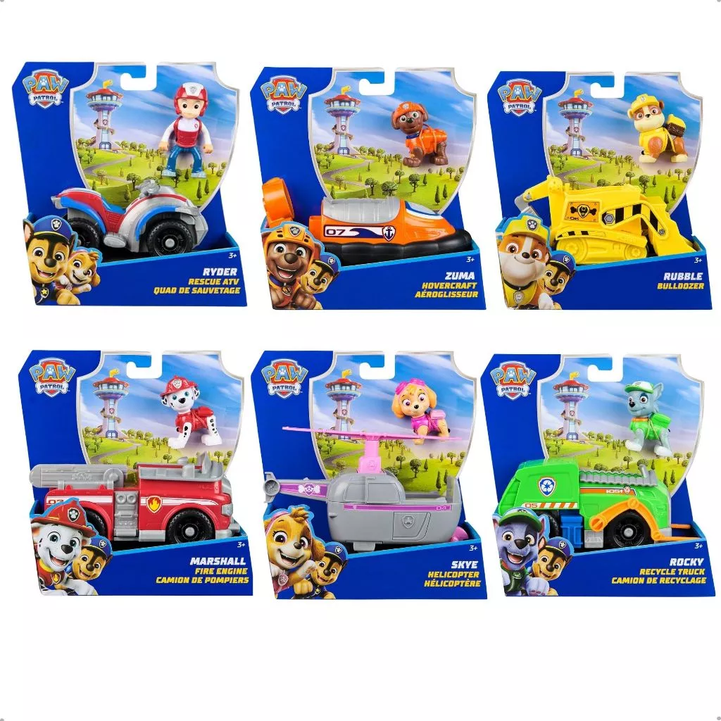 Brinquedos De Menino Veiculo Patrulha Canina Boneco Brinquedo Solido 20x15cm Sunny