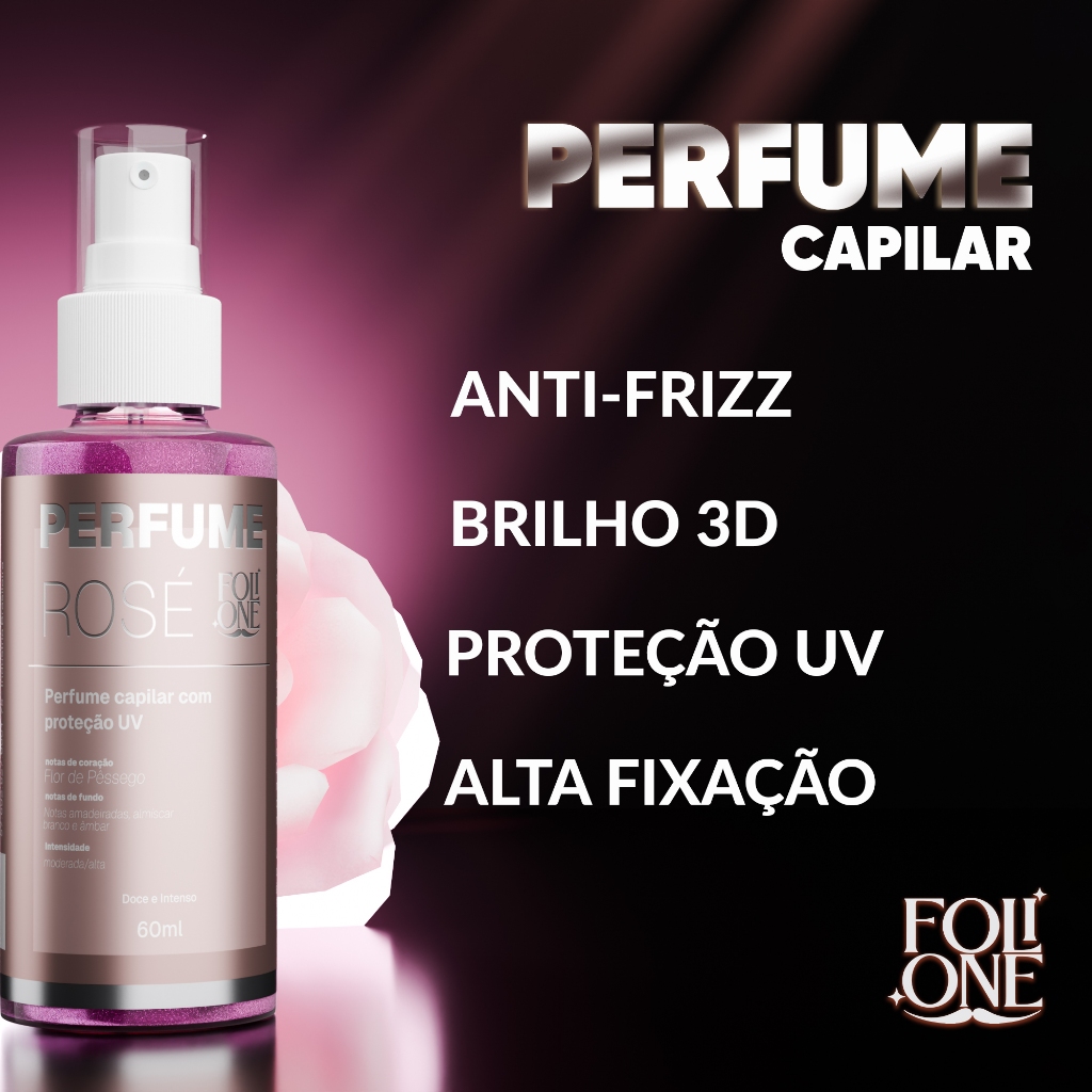 Perfume Capilar Rosé Luxo Com Proteção Uv Body Splash Para Cabelo Anti frizz em Oferta na Shopee