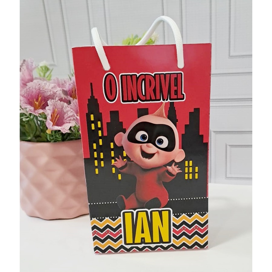 Sacola surpresa personalizada OS INCRÍVEIS BABY/ personalizados/festa infantil/brindes aniversário em Oferta na Shopee