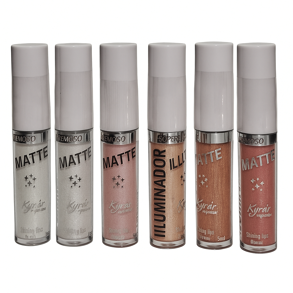 Kit C/06 Iluminador Cremoso Matte kyrav - by Garbin em Oferta na Shopee