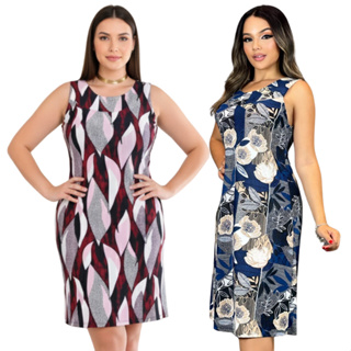 Vestido Regata Feminino Malha Fria Malha Fria Senhora Soltinho Elegante em Oferta na Shopee