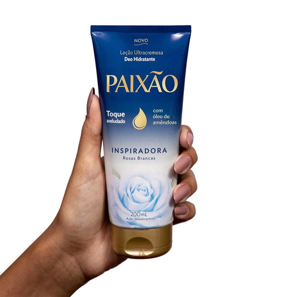 Detalhes do Creme Hidratante Paixão Inspiradora Rosas Brancas 200ml