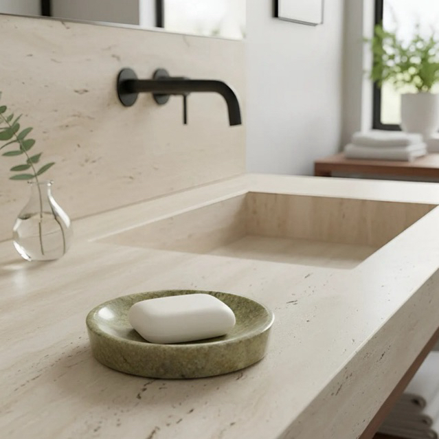 Saboneteira Oval Feita Em Pedra Sabão Resinada em Oferta na Shopee