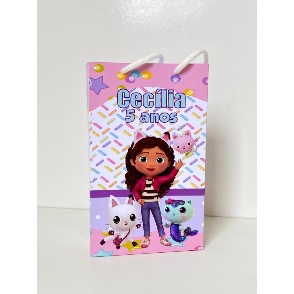 Sacolinha Surpresa Personalizada Casa Mágica da Gabby - PEGUE E MONTE / lembrancinha / aniversário casa mágica da gabby