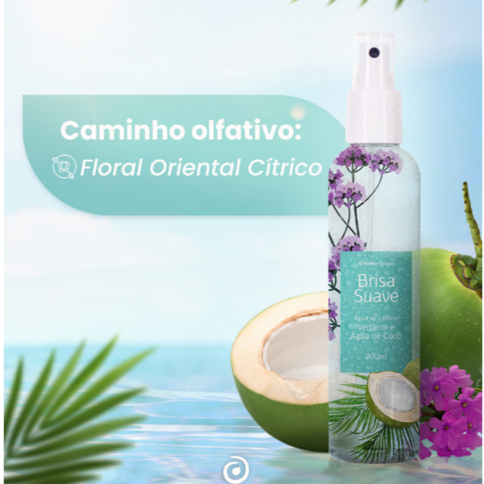Abelha Rainha - Brisa Suave Água de Colônia Verbena e Água de Coco 200ml