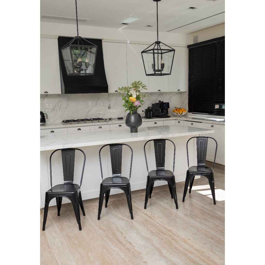 Kit 4 Cadeiras Tolix Industrial Aço Gardenlife em Oferta na Shopee