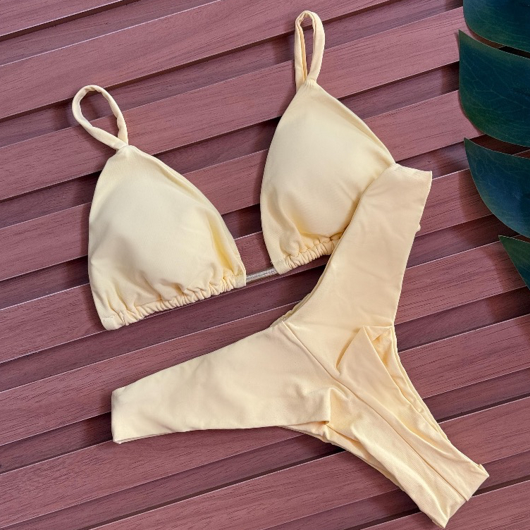 Biquini Cortininha Asa Delta Verão 2026 Style Moda Praia Gringa Fim de Ano em Oferta na Shopee