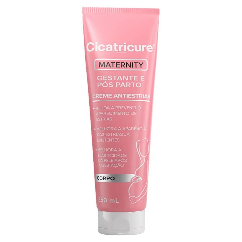 Creme Corporal Cicatricure Antiestrias Maternity Gestante E Pós Parto Com 250ml