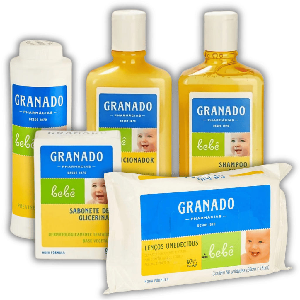 Kit Banho Granado Bebe Tradicional Completo 5 Produtos Presente 250ml em Oferta na Shopee