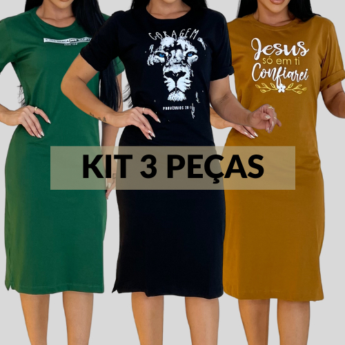 Vestido Estampado Mídi com Fenda na Black Friday 2025 | BuscaProdutos