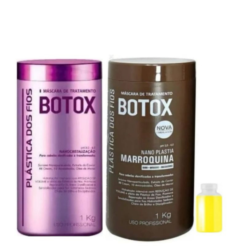 combo 2 btx plástica dos fios e marroquina