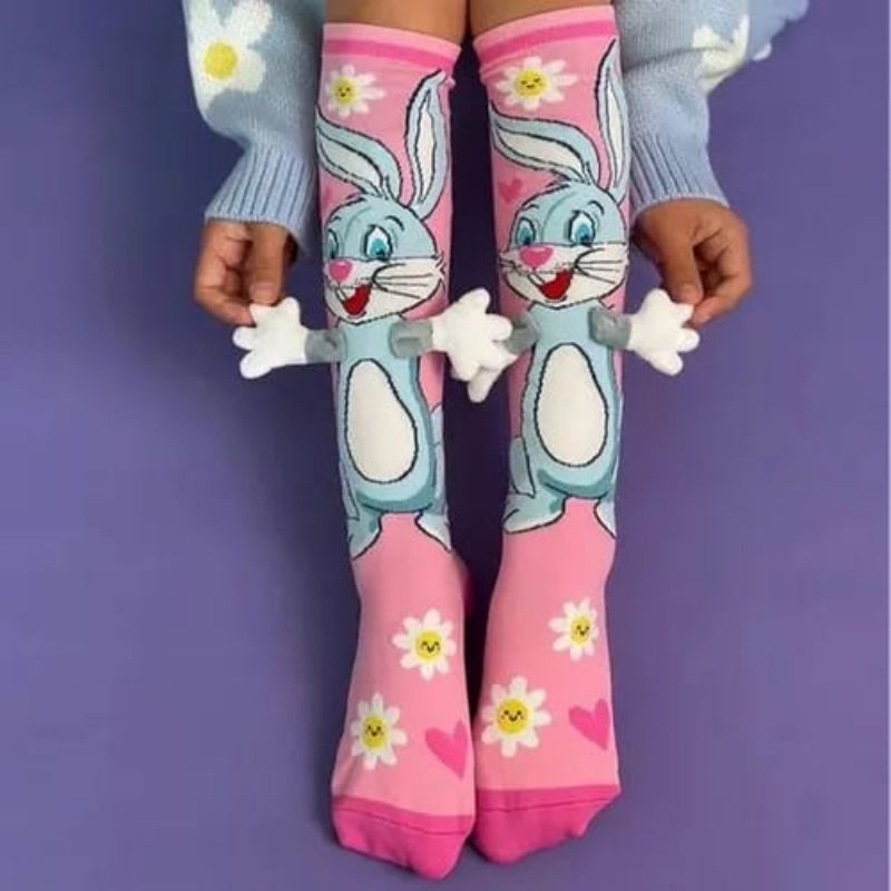 Meia Infantil 3D Menina /Menino Tam Un — imagem 2 de 2