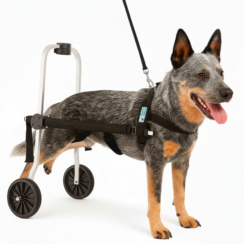 Coleira Cadeira De 2 Rodas Cachorro Tam G Grande Deficiente Paraplegia Regulável Pet Best Soluções