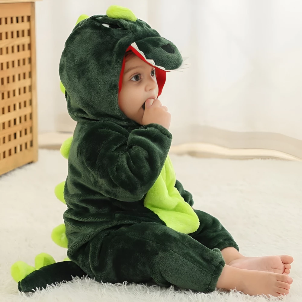 Macacão de Bebê Dinossauro Menino Kigurumi peluciado cosplay