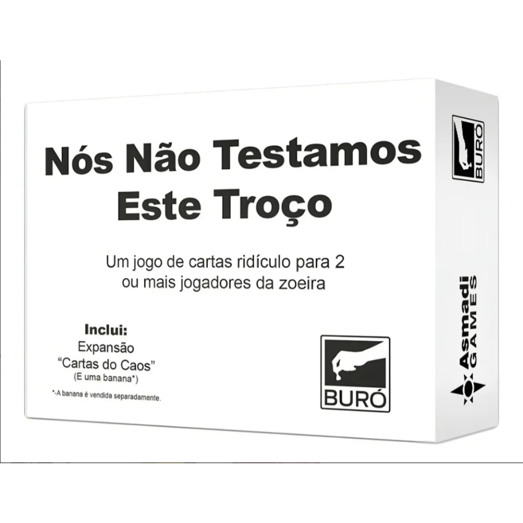 Jogo De Zoeira Nós Não Testamos Este Troço Card Game Buró